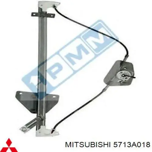 Mecanismo de acionamento de vidro da porta dianteira direita para Mitsubishi Pajero (K90)