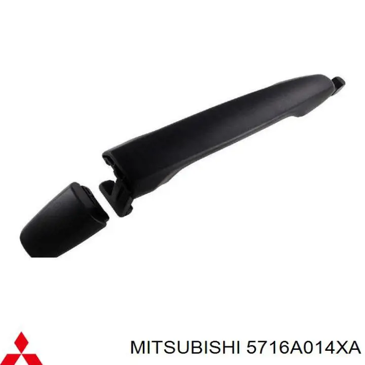 Maçaneta externa dianteira/traseira da porta direita para Mitsubishi Lancer (CSW)