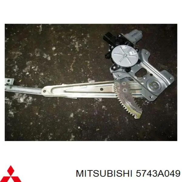 Механизм стеклоподъемника двери задней левой на Mitsubishi Outlander XL 
