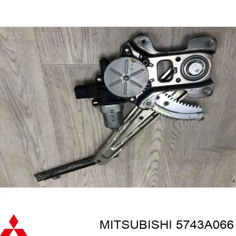 5743A066 Mitsubishi mecanismo de acionamento de vidro da porta traseira direita