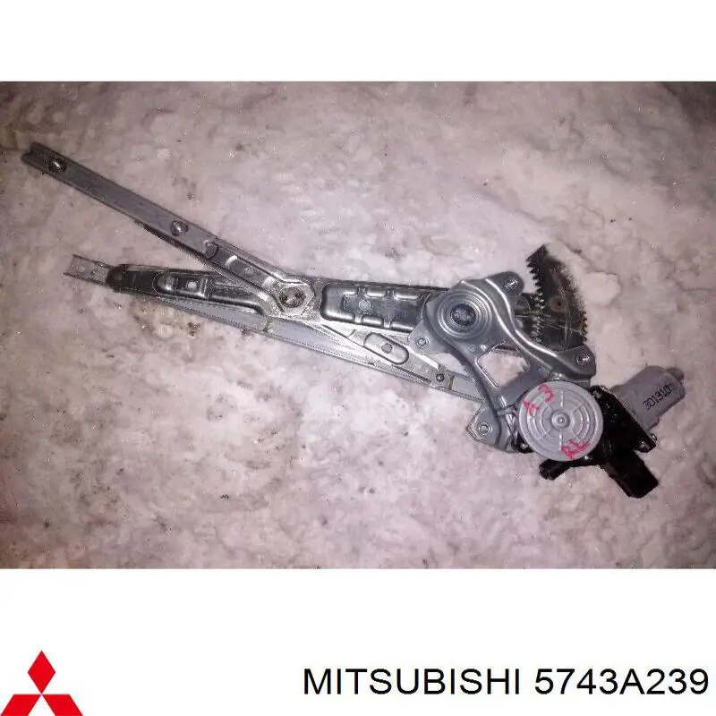 5743A239 Mitsubishi механизм стеклоподъемника двери задней левой