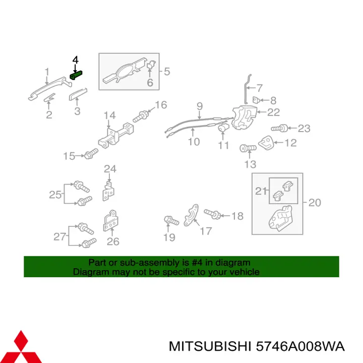  Mitsubishi 5746A008WA цена, от 10.14 USD