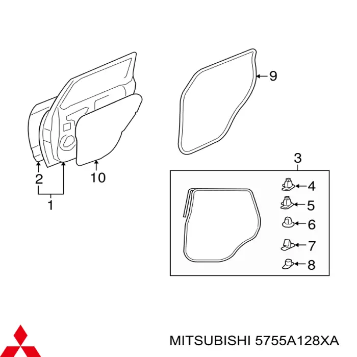  Mitsubishi 5755A128XA цена, от 12.71 USD