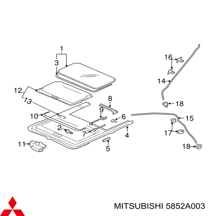  5852A003 Mitsubishi