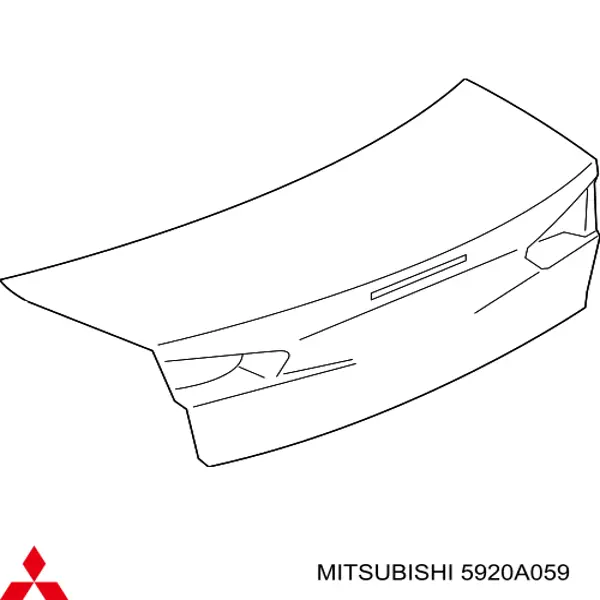 Крышка багажника Mitsubishi 5920A059 цена, от 278.72 USD