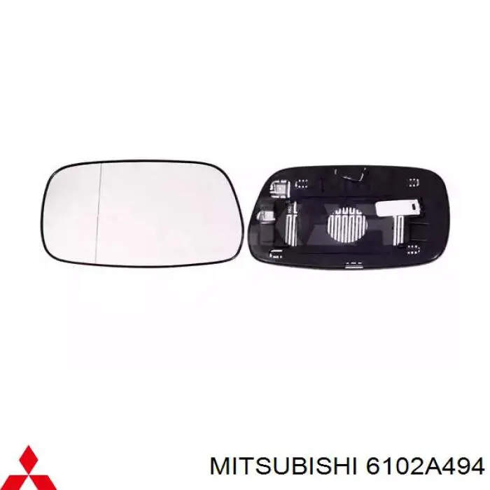 6102A494 Mitsubishi стекло лобовое