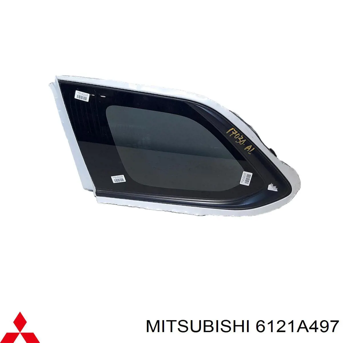 Купить 6121A497 Mitsubishi Стекло кузова (багажного отсека) левое
