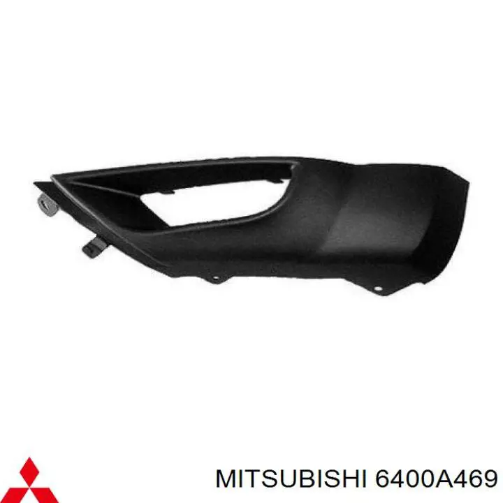 Накладка бампера переднього, ліва 6400A469 Mitsubishi