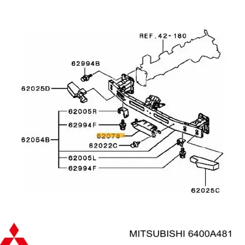 Defletor do pára-choque dianteiro para Mitsubishi Outlander (CWW)