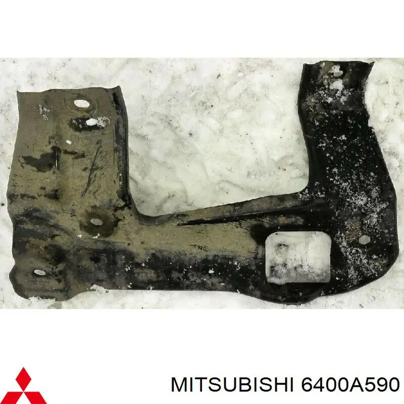 Consola externa direita do pára-choque dianteiro para Mitsubishi Pajero (V90)