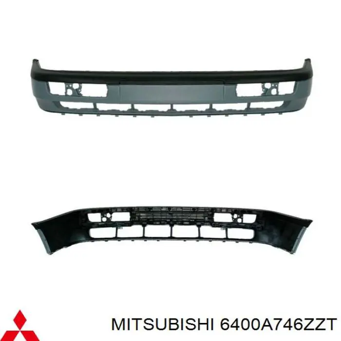 Передний бампер 6400A746ZZT Mitsubishi