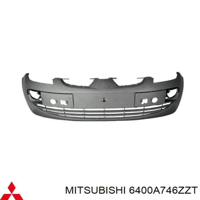 6400A746ZZT Mitsubishi Бампер передний в сборе