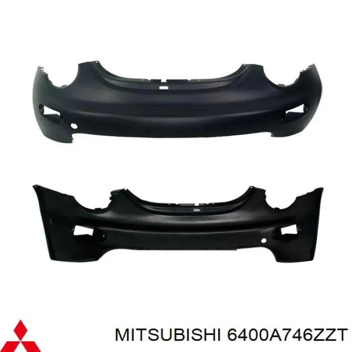 Купить 6400A746ZZT Mitsubishi Буфер (бампер) передний