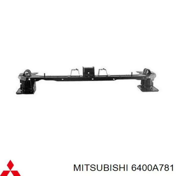 6400A781 Mitsubishi reforçador do pára-choque dianteiro