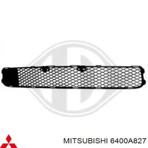 Решетка бампера переднего центральная 6400A827 Mitsubishi