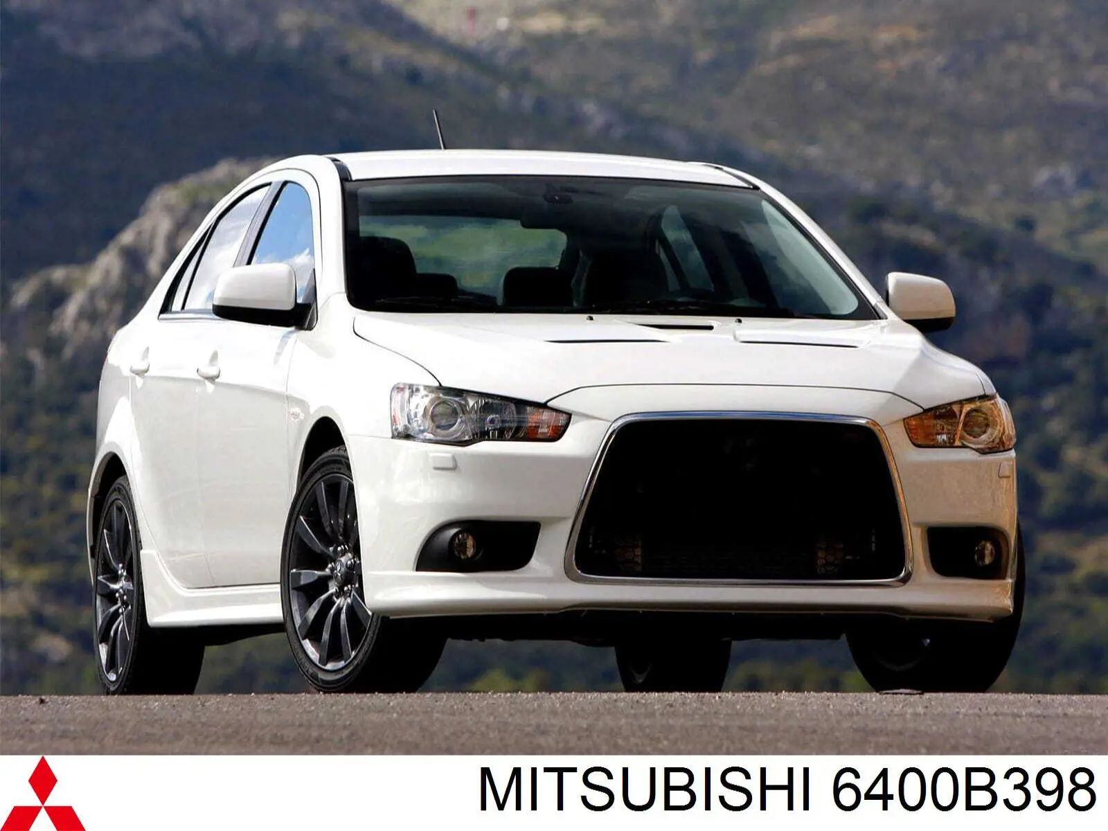 Купить 6400B398 Mitsubishi Накладка (рамка) решетки радиатора