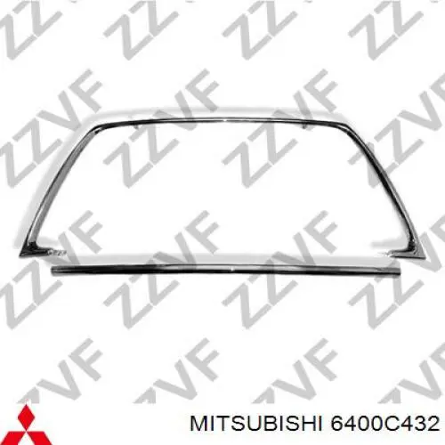 6400C432 Mitsubishi placa sobreposta (carcaça de grelha do radiador)