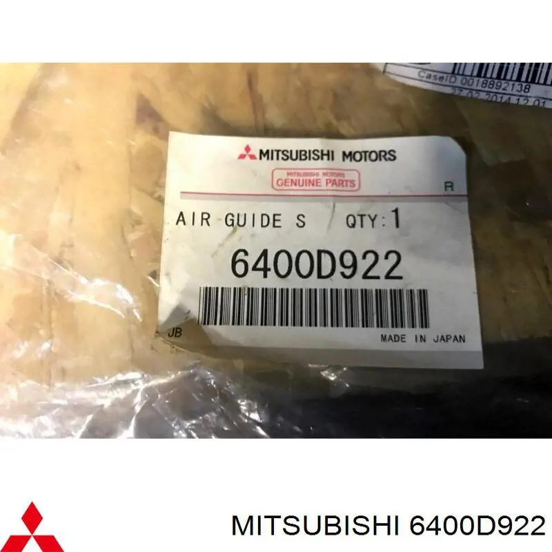 Воздуховод/дефлектор радиатора, верхний Mitsubishi 6400D922 цена, от 3.10 USD