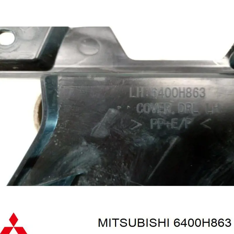 Placa sobreposta esquerda do pára-choque dianteiro para Mitsubishi ASX (GA)