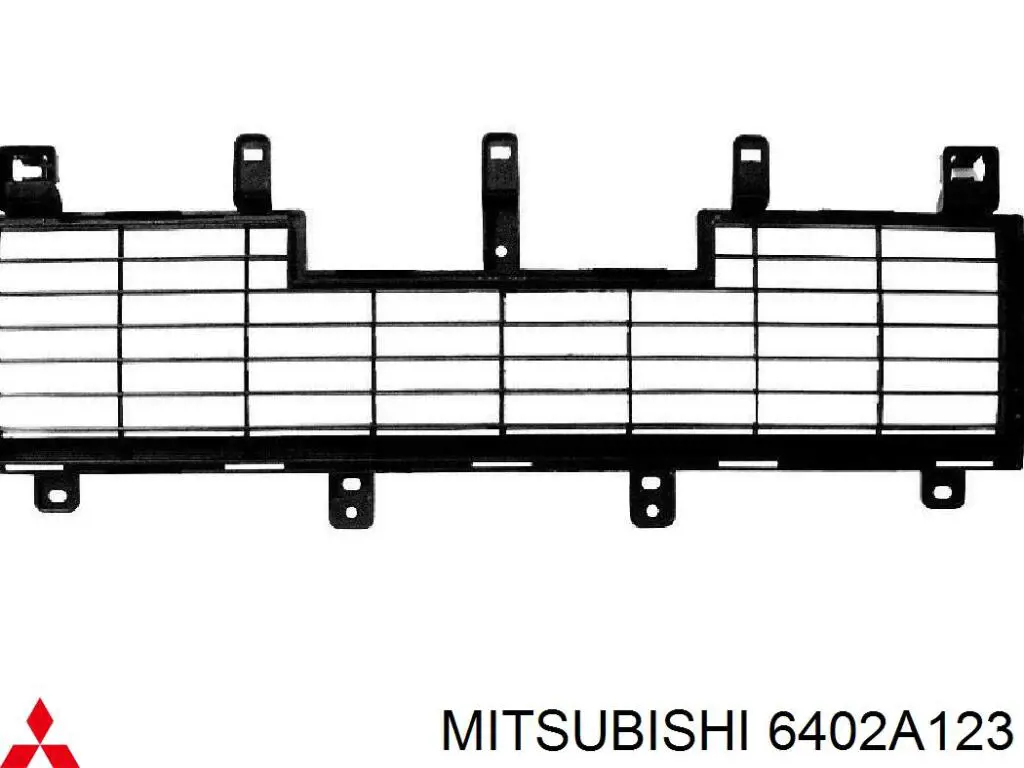 Rejilla de ventilación, parachoques trasero, central 6402A123 Mitsubishi