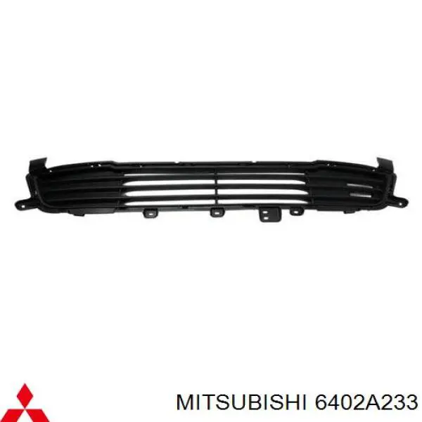 Решетка бампера переднего центральная 6402A233 Mitsubishi