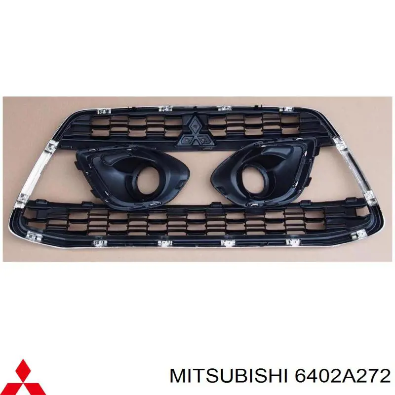Купить 6402A316 Mitsubishi Решетка переднего бампера, центральная