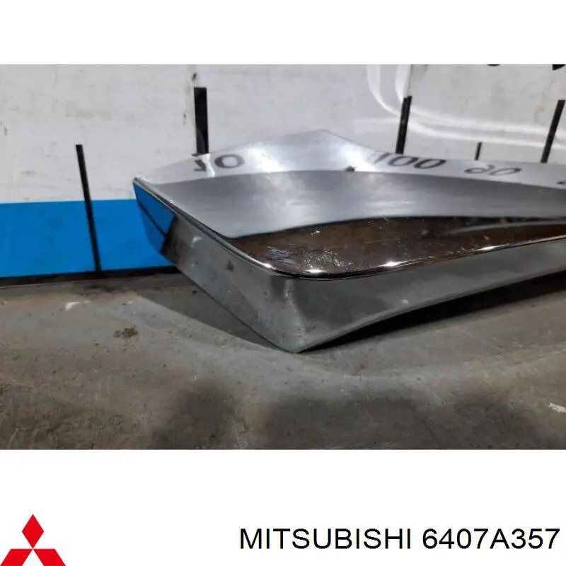 Купить 6407A357 Mitsubishi Молдинг бампера переднего левый