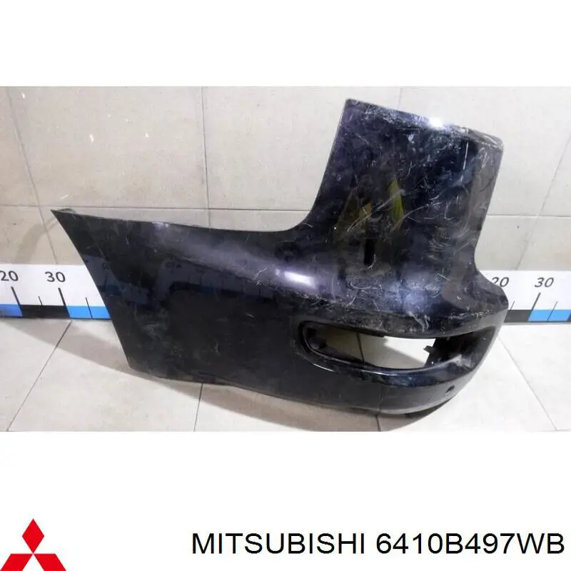 6410B497HA Mitsubishi бампер задний, левая часть