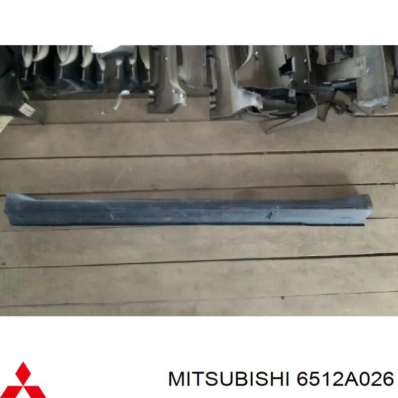 Купить 6512A026 Mitsubishi Накладка (молдинг) порога наружная правая