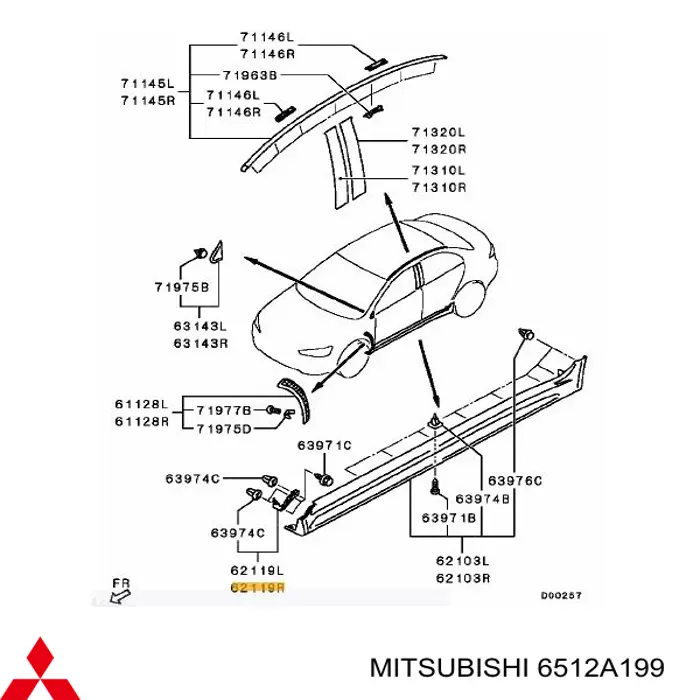  6512A199 Mitsubishi