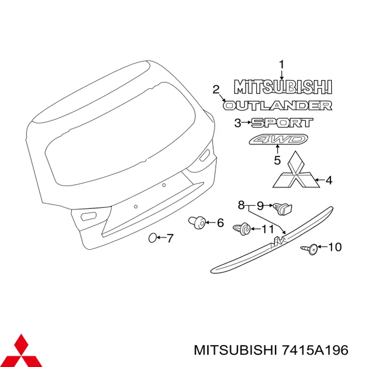  7415A196 Mitsubishi