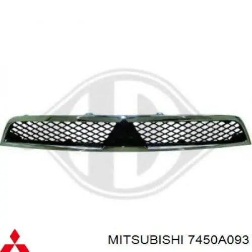 7450A093 Mitsubishi grelha do radiador