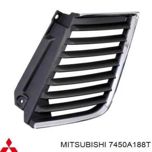 Решетка радиатора левая 7450A188T Mitsubishi