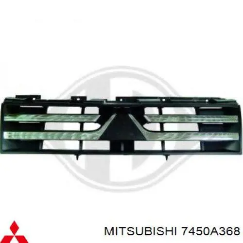 Решетка радиатора на Mitsubishi Pajero IV LONG (Митсубиси Паджеро)