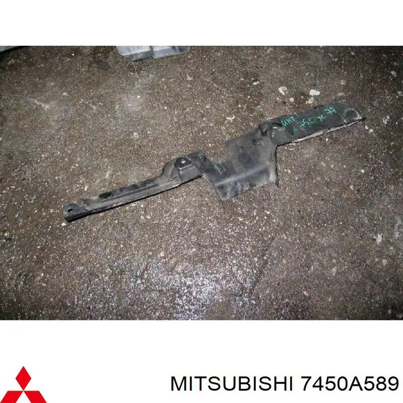 7450A589 Mitsubishi consola central do pára-choque dianteiro