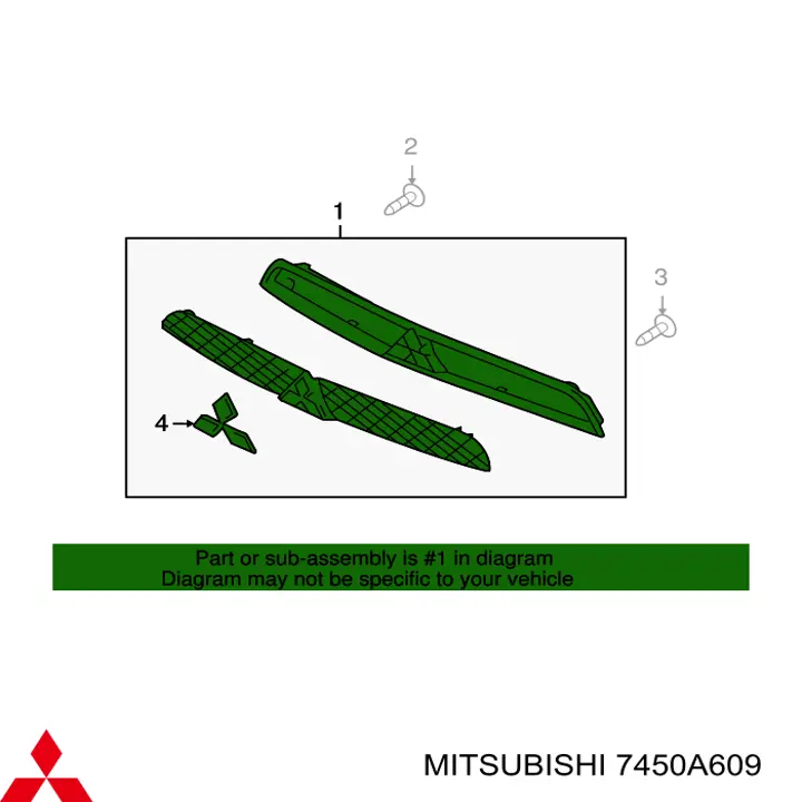 Grelha do radiador para Mitsubishi Lancer (CY_A, CZ_A)