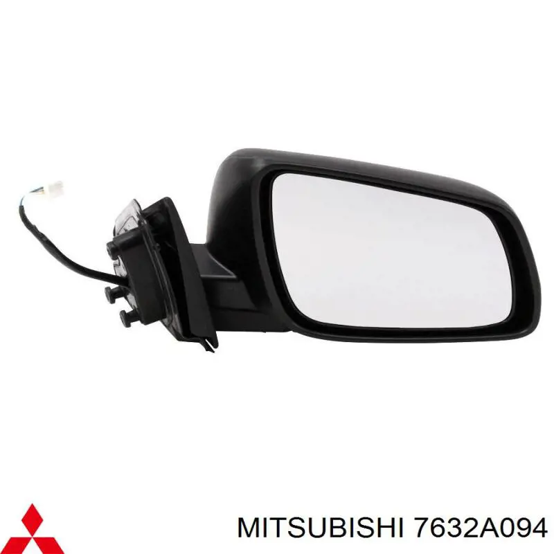 Зеркало заднего вида правое Mitsubishi 7632A094