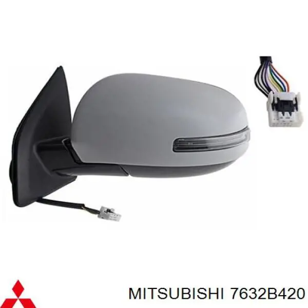Наружное зеркало правое Mitsubishi 7632B420 цена, от 198.77 USD