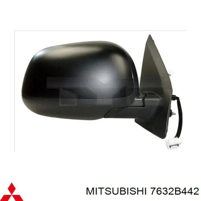 Espelho de retrovisão direito para Mitsubishi ASX (GA)