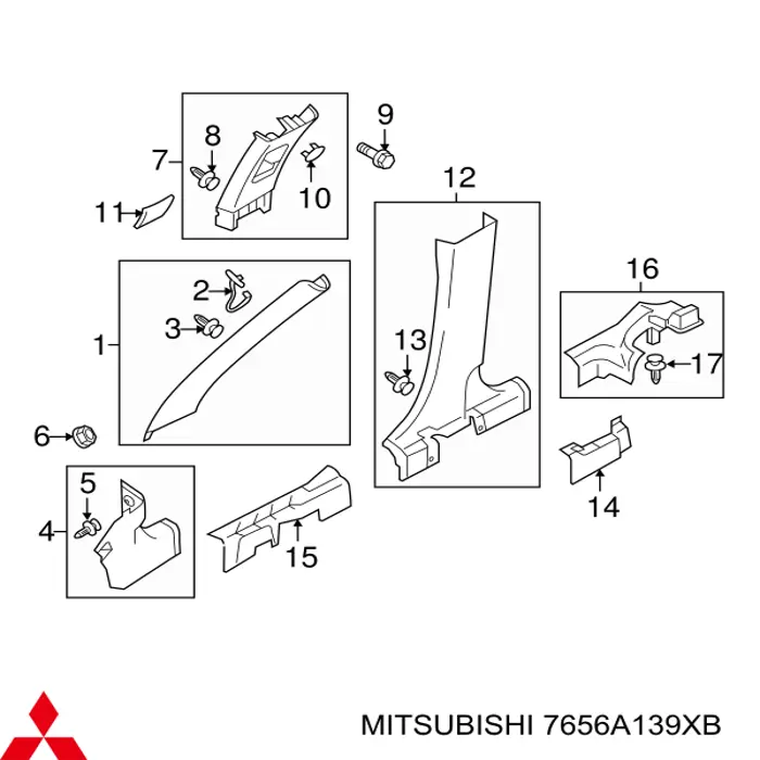 7656A139XB Mitsubishi 