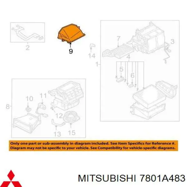  7801A483 Mitsubishi