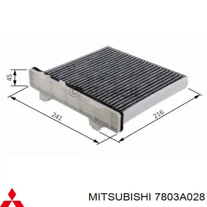 Фильтр салона 7803A028 Mitsubishi