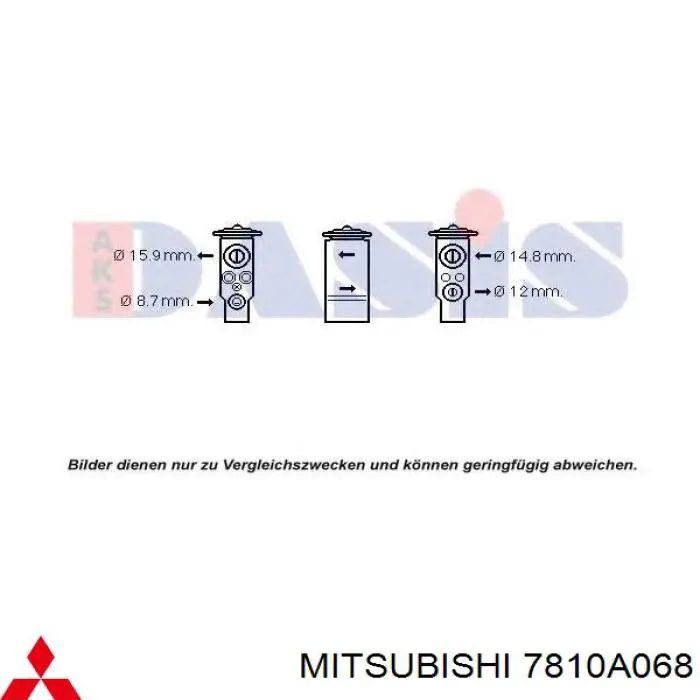 7810A068 Mitsubishi клапан trv кондиционера
