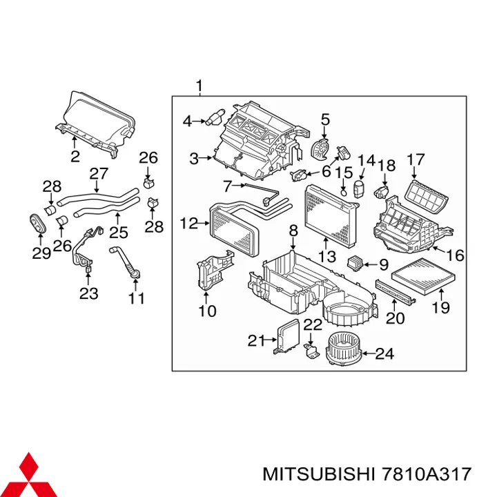Клапан расширительный Mitsubishi 7810A317 цена, от 25.42 USD