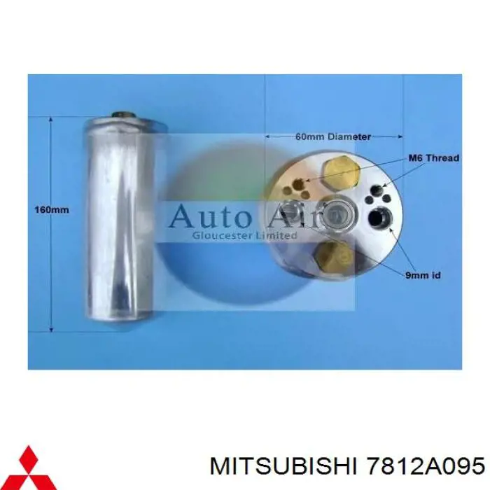 Ресивер-осушитель кондиционера Mitsubishi 7812A095