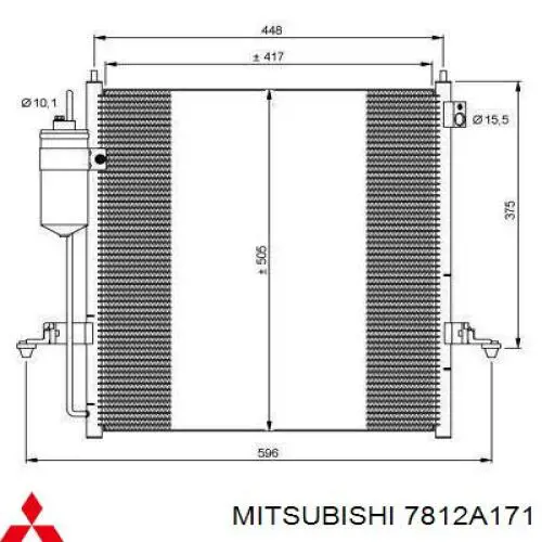 Радиатор кондиционера Mitsubishi 7812A171
