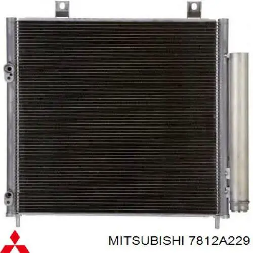 7812A229 Mitsubishi radiador de aparelho de ar condicionado