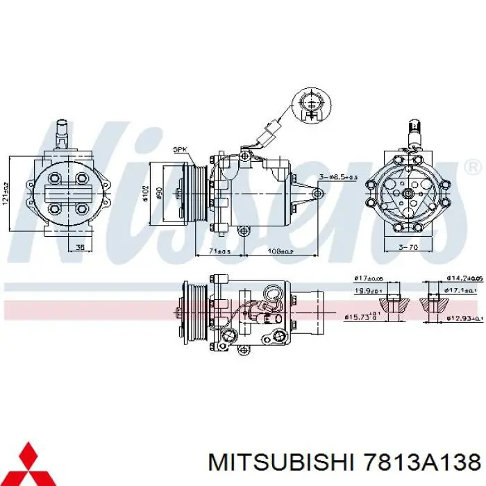 Компрессор кондиционера KTT090289 Thermotec