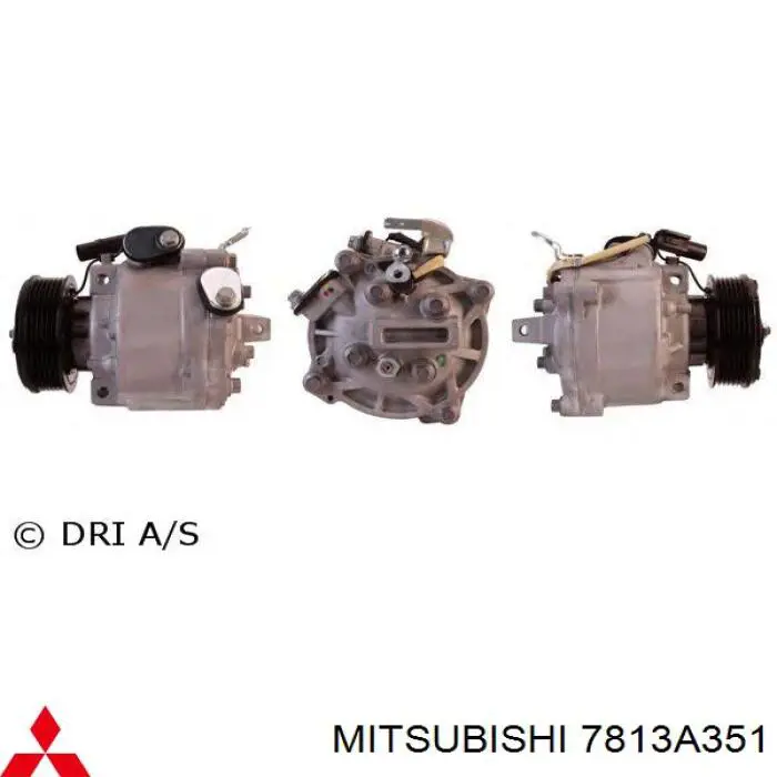 Компрессор кондиционера 7813A351 Mitsubishi