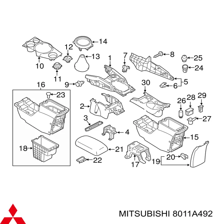  8011A492 Mitsubishi